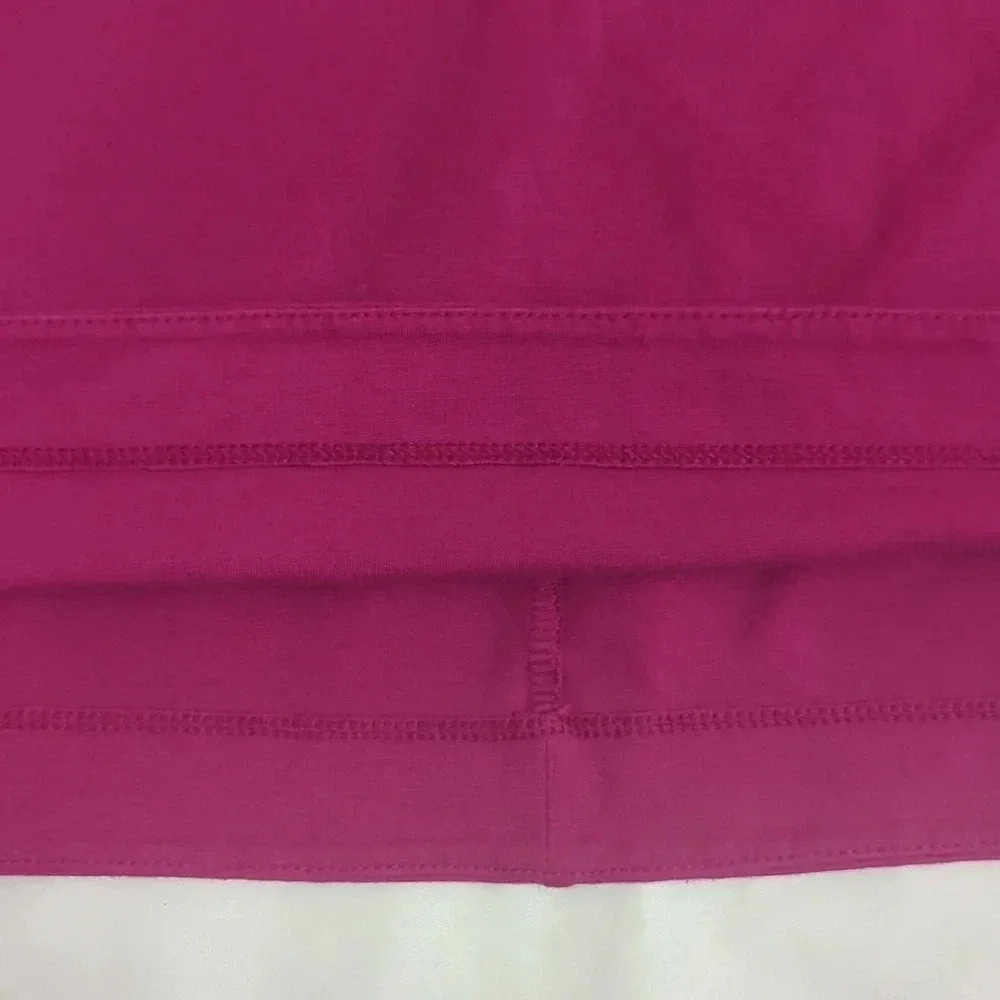 Banana Republic Sleeveless Bowtie Blouse, Color Magenta Size L - Picture 6 of 14